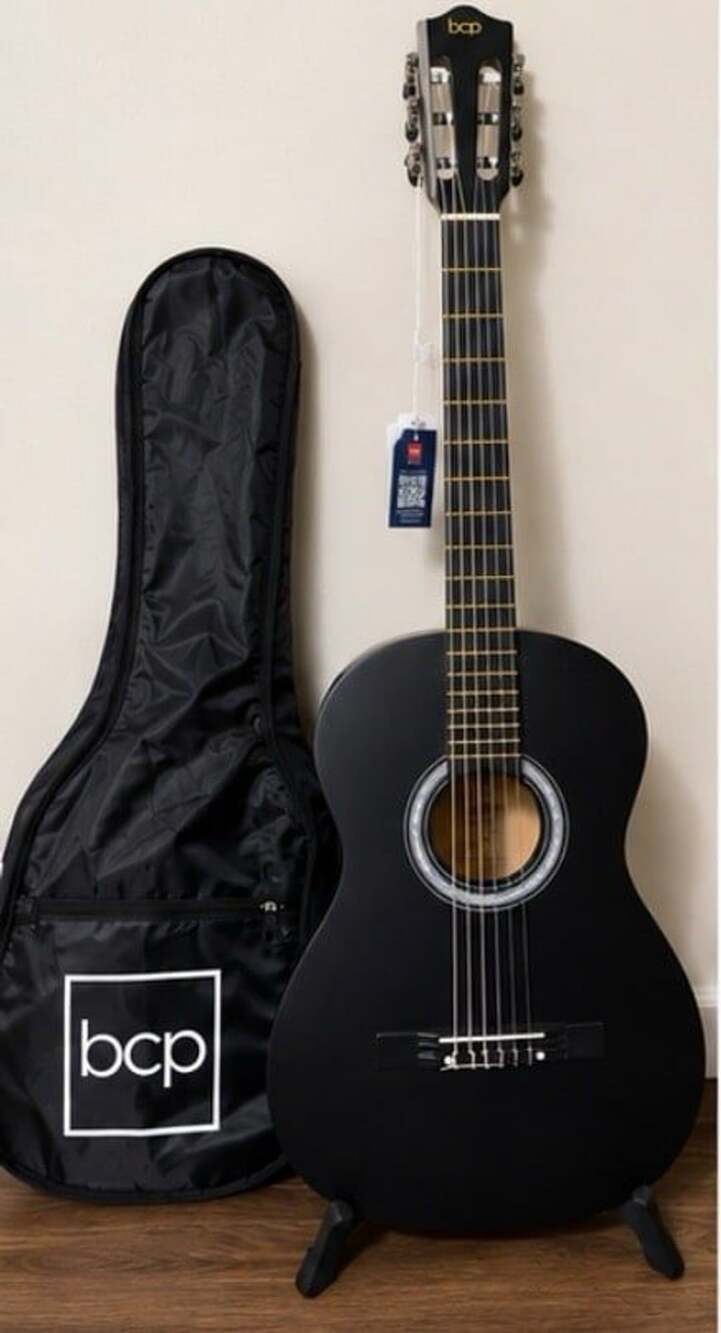 Best Choice Products 38” Acoustic Beginner Guitar – Matte Black – New